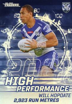 2022 NRL Traders - High Performance #HP08 Will Hopoate Front
